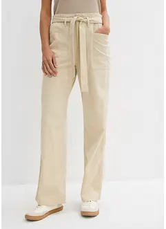 Pantalon 7/8 à taille élastiquée, 100% coton, bonprix