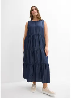 Robe midi en Lyocell lisse, bonprix
