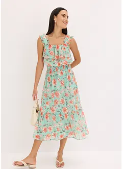 Robe imprimée col Bardot, bonprix