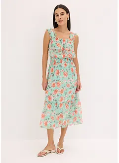 Robe imprimée col Bardot, bonprix