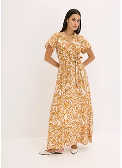 Robe longue imprimée en viscose mélangée, bonprix