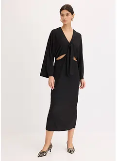 Robe midi avec découpes, bonprix