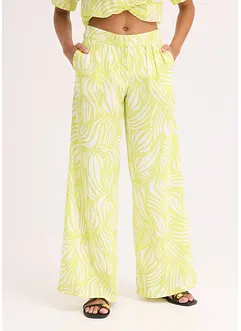 Pantalon palazzo à taille élastiquée, bonprix