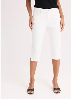 Pantalon corsaire taille élastiquée, bonprix