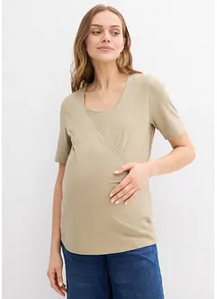 Lot de 2 T-shirts de grossesse et d'allaitement, bonprix