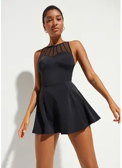 Robe de bain sculptante avec mesh transparent, maintien fort, bonprix