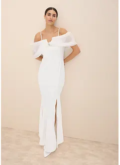 Robe de mariée en satin brillant orné de strass, bonprix