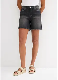 Short en jean, taille mi-haute, extensible, bonprix
