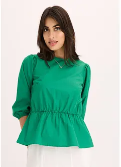 Blouse à manches bouffantes et dos original, bonprix