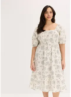 Robe midi à manches bouffantes, bonprix