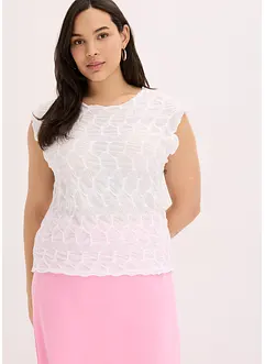 Top en matière texturée, bonprix
