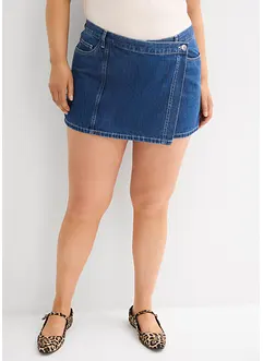 Jupe-short en jean, taille mi-haute, bonprix