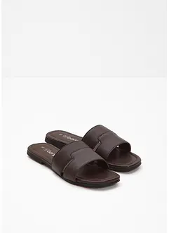 Mules en cuir, bonprix