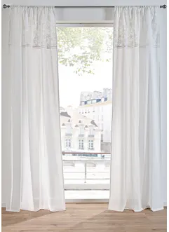 Rideau en coton avec broderie (1 pce), bonprix
