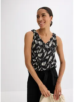 Top imprimé en jersey texturé, bonprix