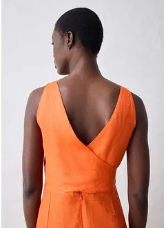 Robe midi 100% lin, bonprix