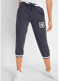 Pantalon de jogging, longueur 3/4, en coton extensible, bonprix