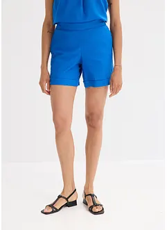 Short en lin mélangé, taille élastiquée, bonprix