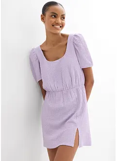 Robe en jersey crêpe texturé, bonprix