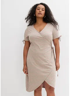Robe portefeuille en mélange viscose-élasthanne fluide, bonprix