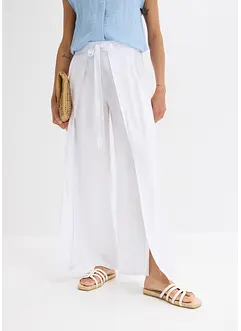 Pantalon palazzo fluide en viscose mélangée, bonprix