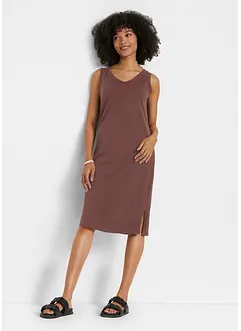 Robe en jersey avec fente, bonprix