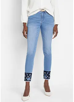 Jean slim extensible, taille mi-haute, bonprix