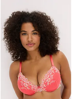 Lot de 2 soutiens-gorge à coques et dentelle multicolore, bonprix