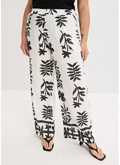 Pantalon imprimé en viscose fluide, bonprix