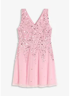 Robe courte à sequins, bonprix