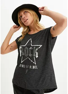 T-shirt long en viscose mélangée, bonprix
