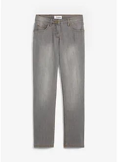Jean droit taille mi-haute, extensible, bonprix