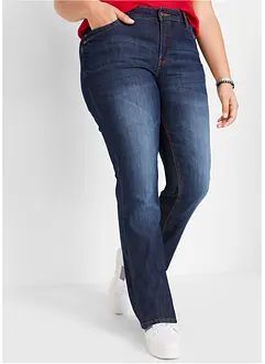 Jean bootcut taille mi-haute et confortable, bonprix
