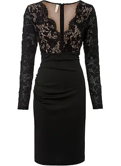 Robe courte avec dentelle, bonprix