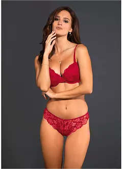 Soutien-gorge à coques + string en dentelle (ens. 2 pces), bonprix