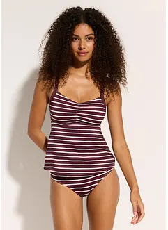 Tankini (ens. 2 pces) avec décolleté froncé, bonprix