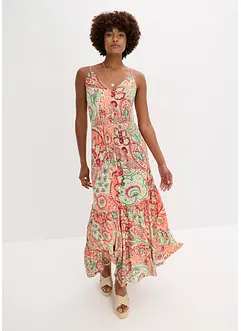 Robe à fines bretelles en jersey viscose extensible, bonprix