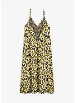 Robe à fines bretelles en viscose extensible, bonprix