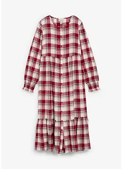 Robe midi en flanelle, bonprix