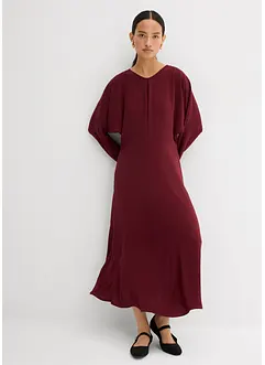 Robe midi à effet drapé, bonprix