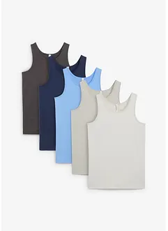 Lot de 5 débardeurs doux, bonprix
