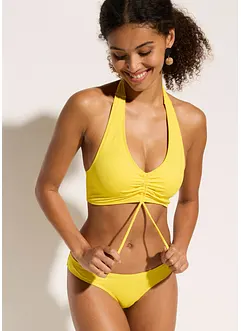 Bikini dos nu (ens. 2 pces) avec fronces, bonprix