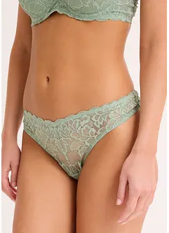 String en dentelle florale, forme en V, bonprix