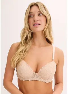 Soutien-gorge à coques et broderies florales, bonprix