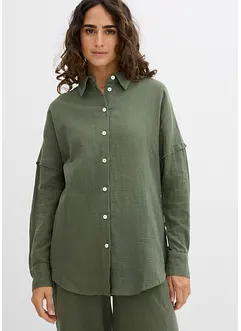 Chemise oversize en légère gaze de coton, bonprix