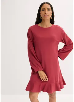 Robe courte à base volantée en jersey Milano, bonprix