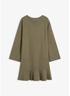 Robe courte à base volantée en jersey Milano, bonprix