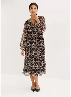 Robe midi en mesh doux, bonprix