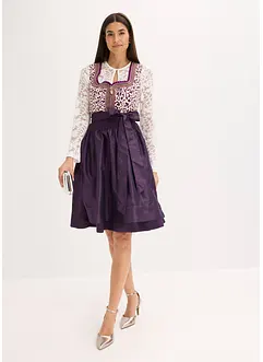 Dirndl avec tablier brodé (ens. 2 pces), bonprix