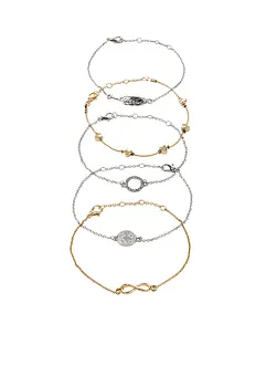Set de bracelets (ens. 5 pces), bonprix